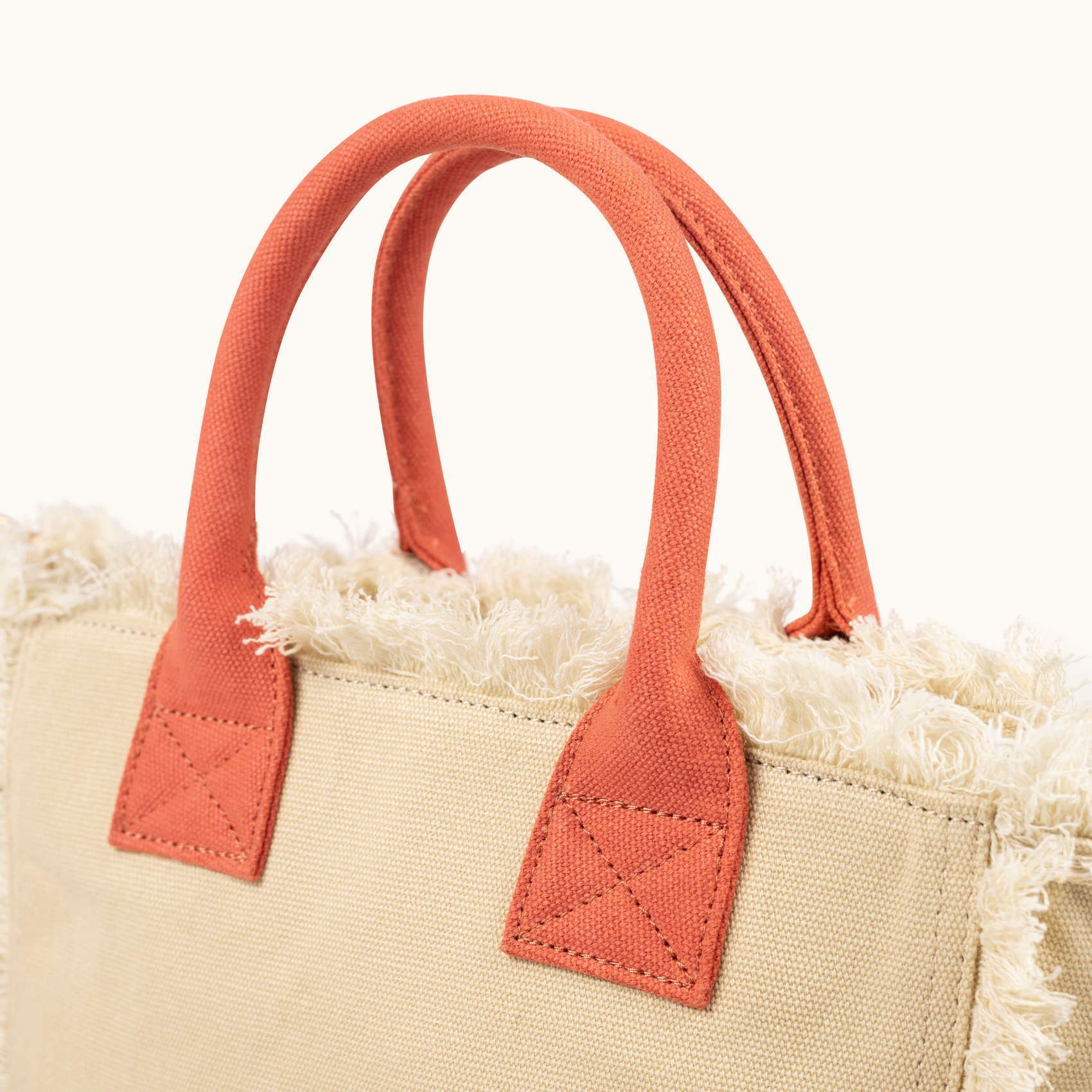Bolso Bandolera Color Arena de Algodón Reciclado con Flecos SCUBA SAND CROSSBODY