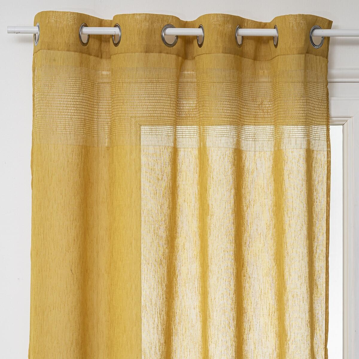 Voilage - jaune ocre - 140x240 cm