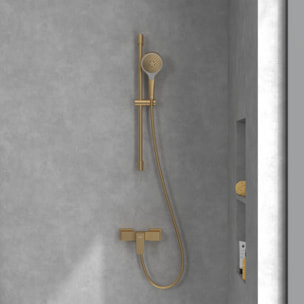 Mitigeur mécanique douche Architectura Square Or brossé