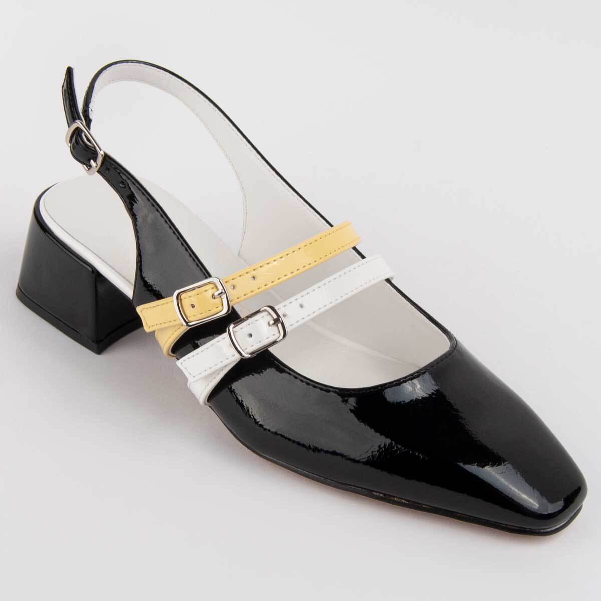 Zapato De Tacón - Negro - Altura: 4 Cm