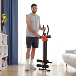 Pack Macchina Addominali Pieghevole con Guida Esercizi e Gilet Sauna Uomo XL InnovaGoods