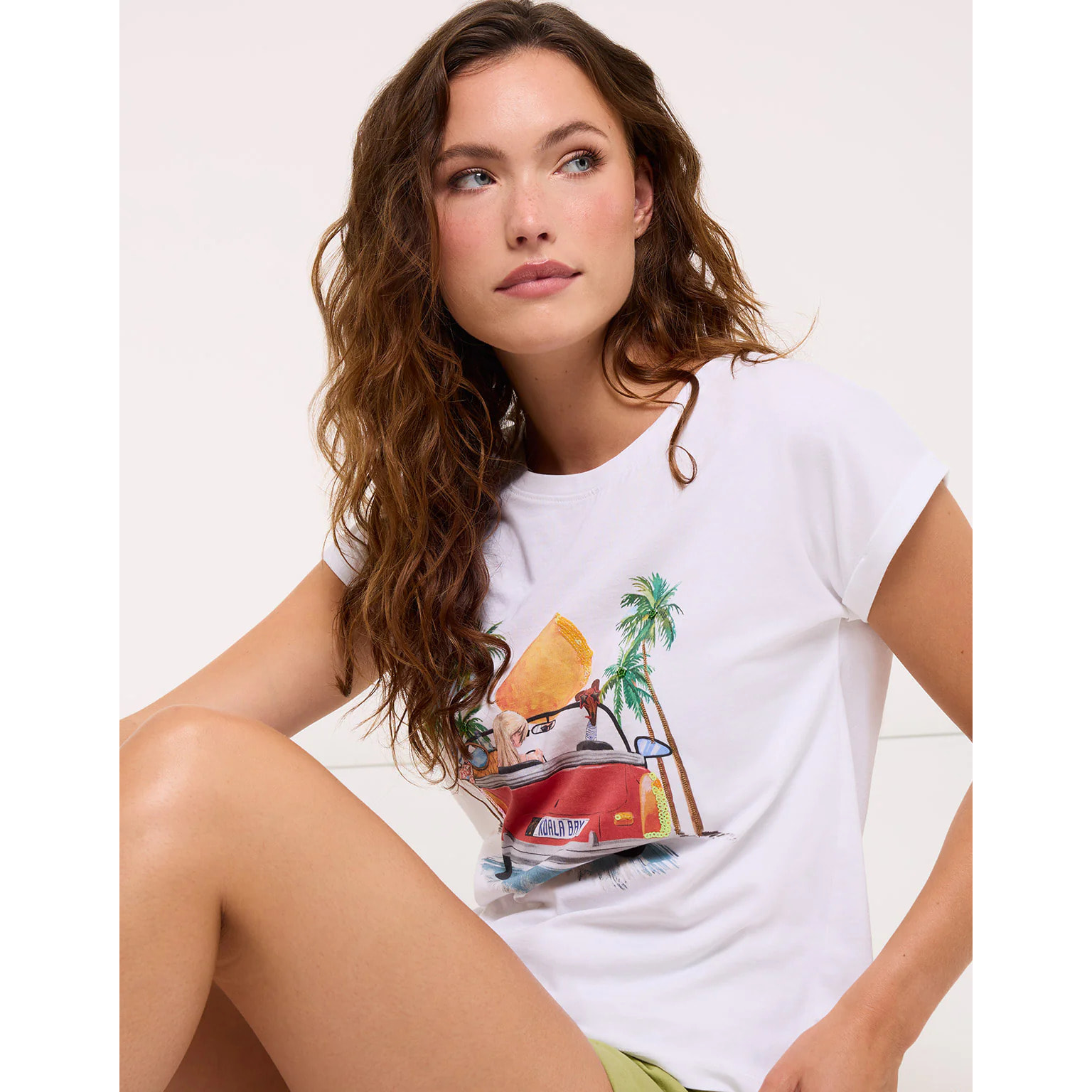 Camiseta Manga Corta Blanco - Mostang