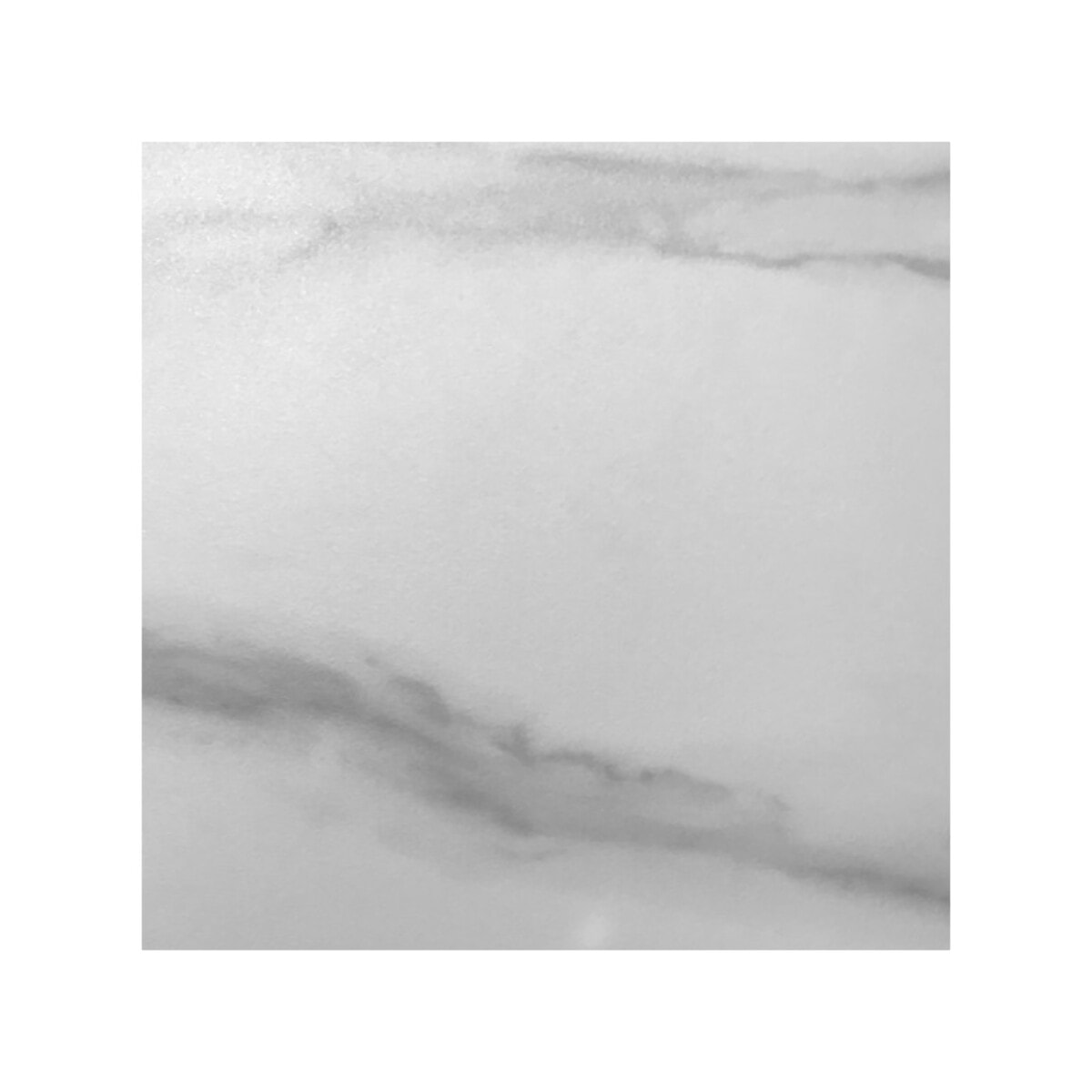 Table de repas ronde plateau en céramique blanc & pieds métal noir - CURVE