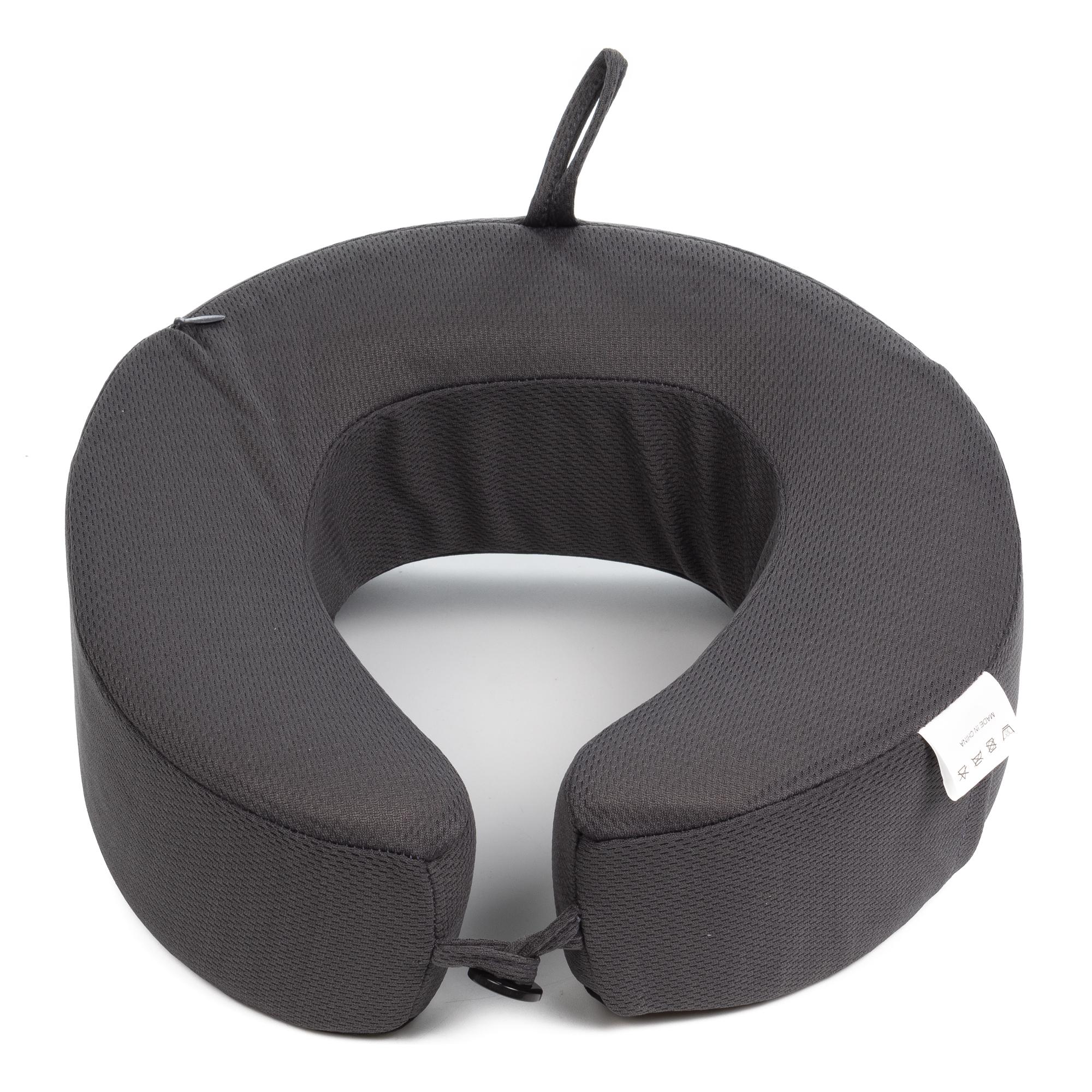 Almohada de viaje cojín cervical de espuma viscoelástica, efecto memoria, transpirable.