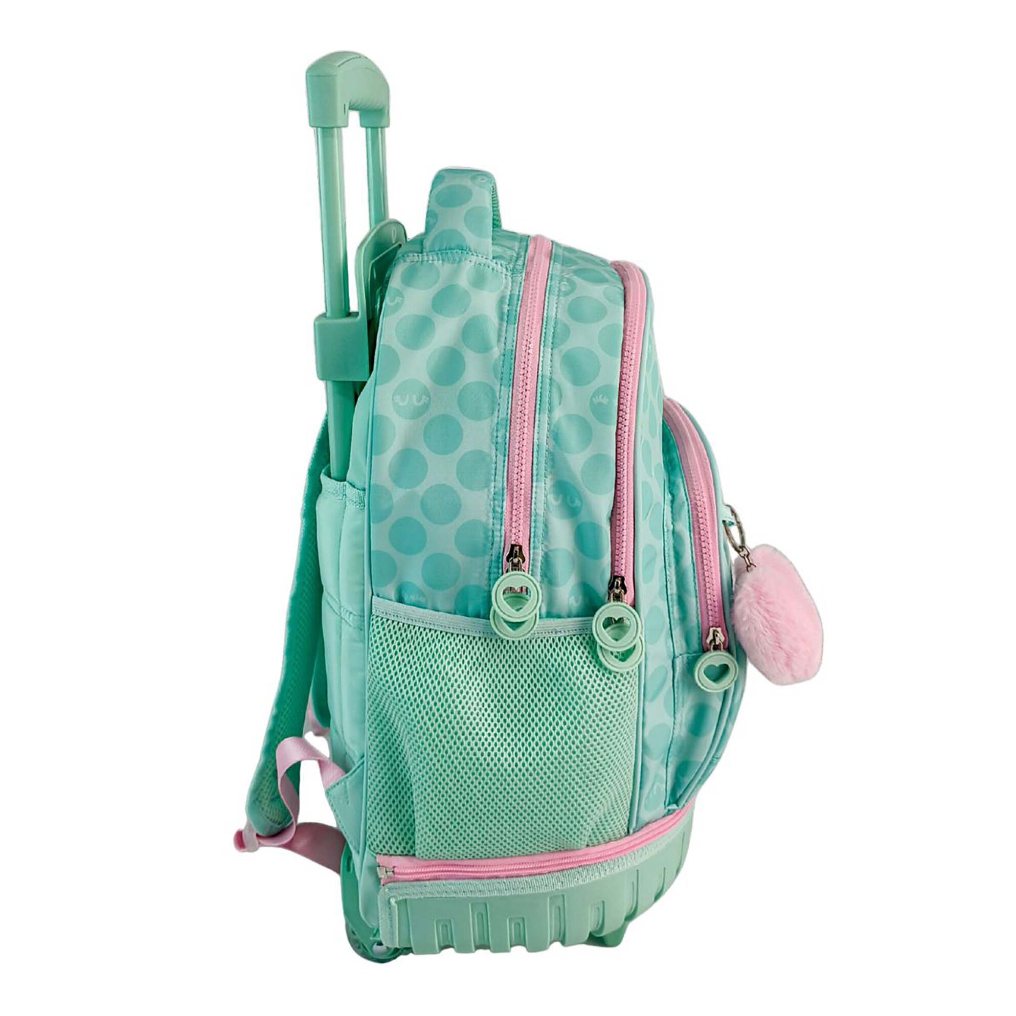 Trolley Fjo Compacto Doble Cuerpo Gran Capacidad Blin Blin Kiss Me. Espaldera y tirantes ajustables y acolchados.