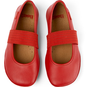 Bailarinas - CAMPER Right - Rojo - Cuero liso