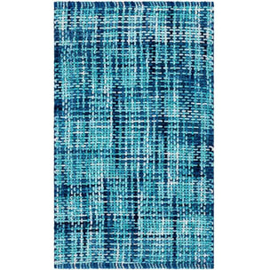 Tappeto bagno CRAZY BLU in microfibra misto cotone, morbido antiscivolo lavabile in lavatrice, tappetino lavabo sanitari bagno