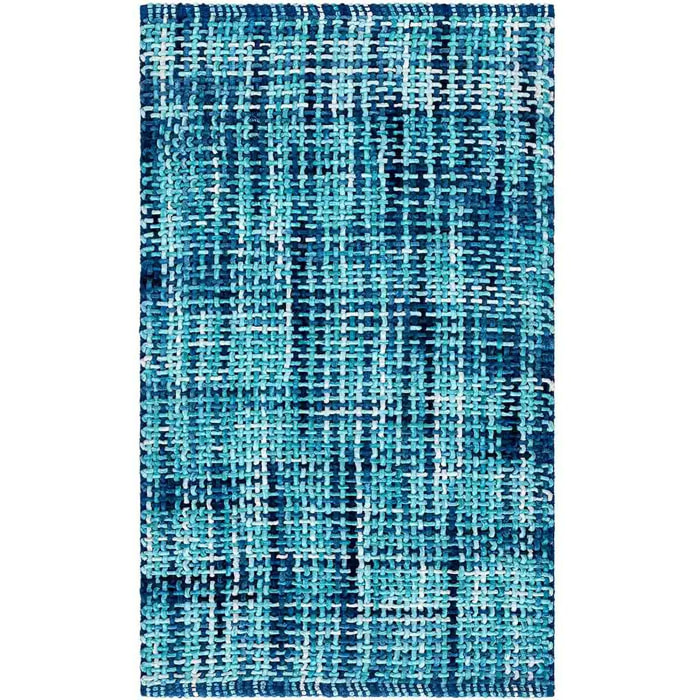 Tappeto bagno CRAZY BLU in microfibra misto cotone, morbido antiscivolo lavabile in lavatrice, tappetino lavabo sanitari bagno