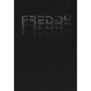 T-shirt Bambina Cropped con Logo FREDDY Degradé