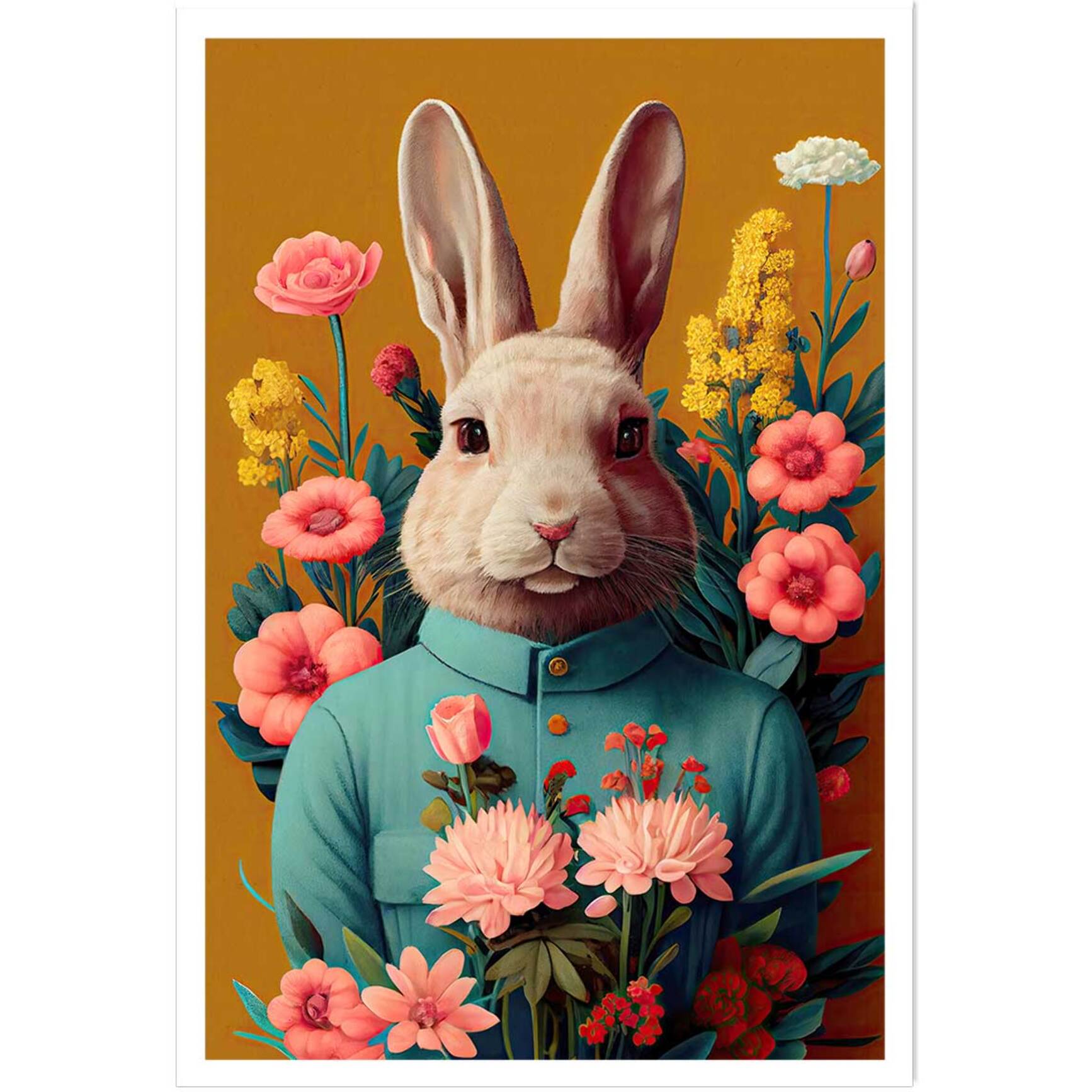 Affiche enfant m. lapin de pâques  Affiche seule