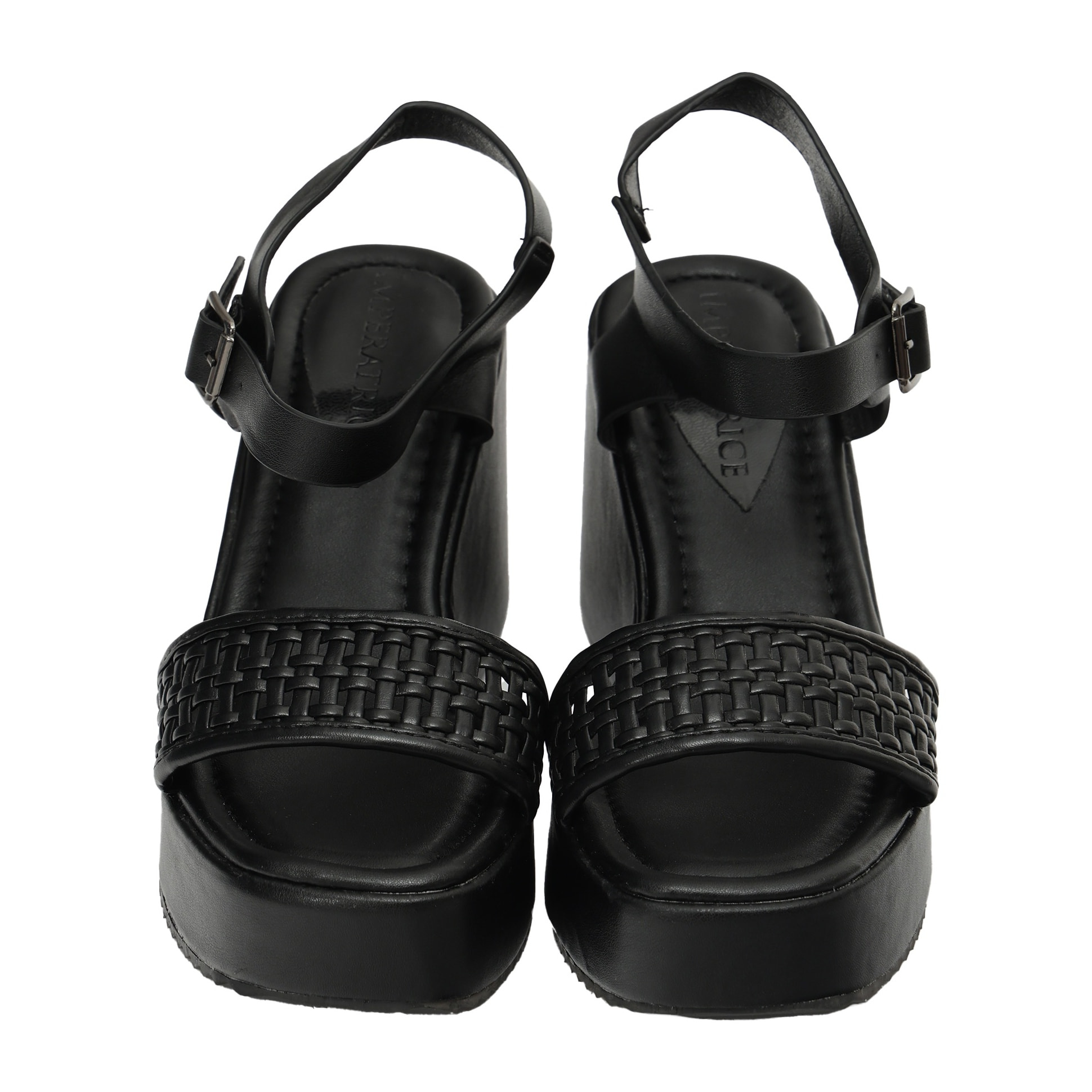 Sandali zeppa - tacco 9,50 cm - plateaux 3,0 cm