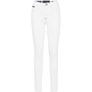 PHILIPP PLEIN Jegging a vita alta LOGO