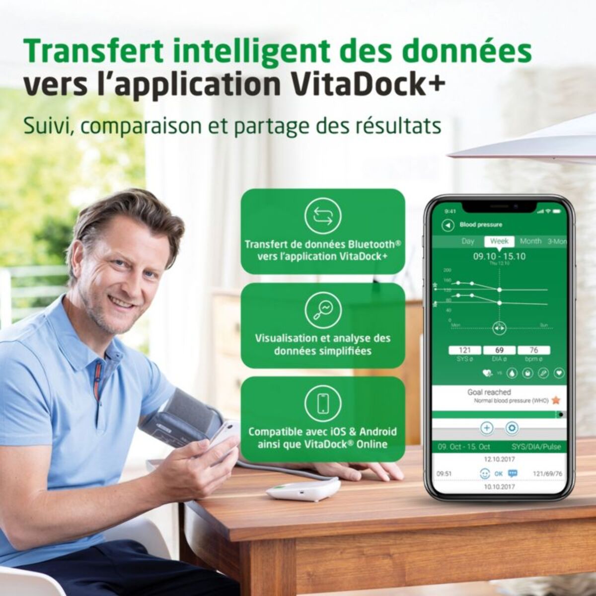 Tensiomètre MEDISANA Bras Connecté BU 572