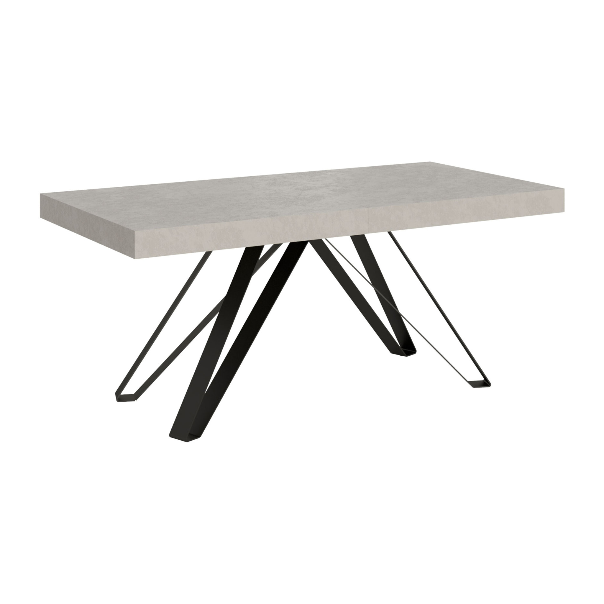 Tavolo allungabile 90x180/284 cm Terium cashmere gambe antracite