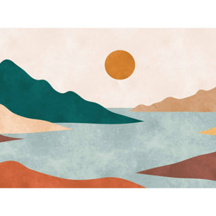 Papier peint panoramique paysage fjord Intissé