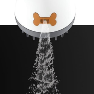 Douchette à main pour chien 4 fonctions, plastique, blanc (SATBSRS24)