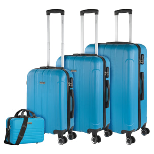 Juego De Maletas Rígidas Abs Itaca Havel Turquesa