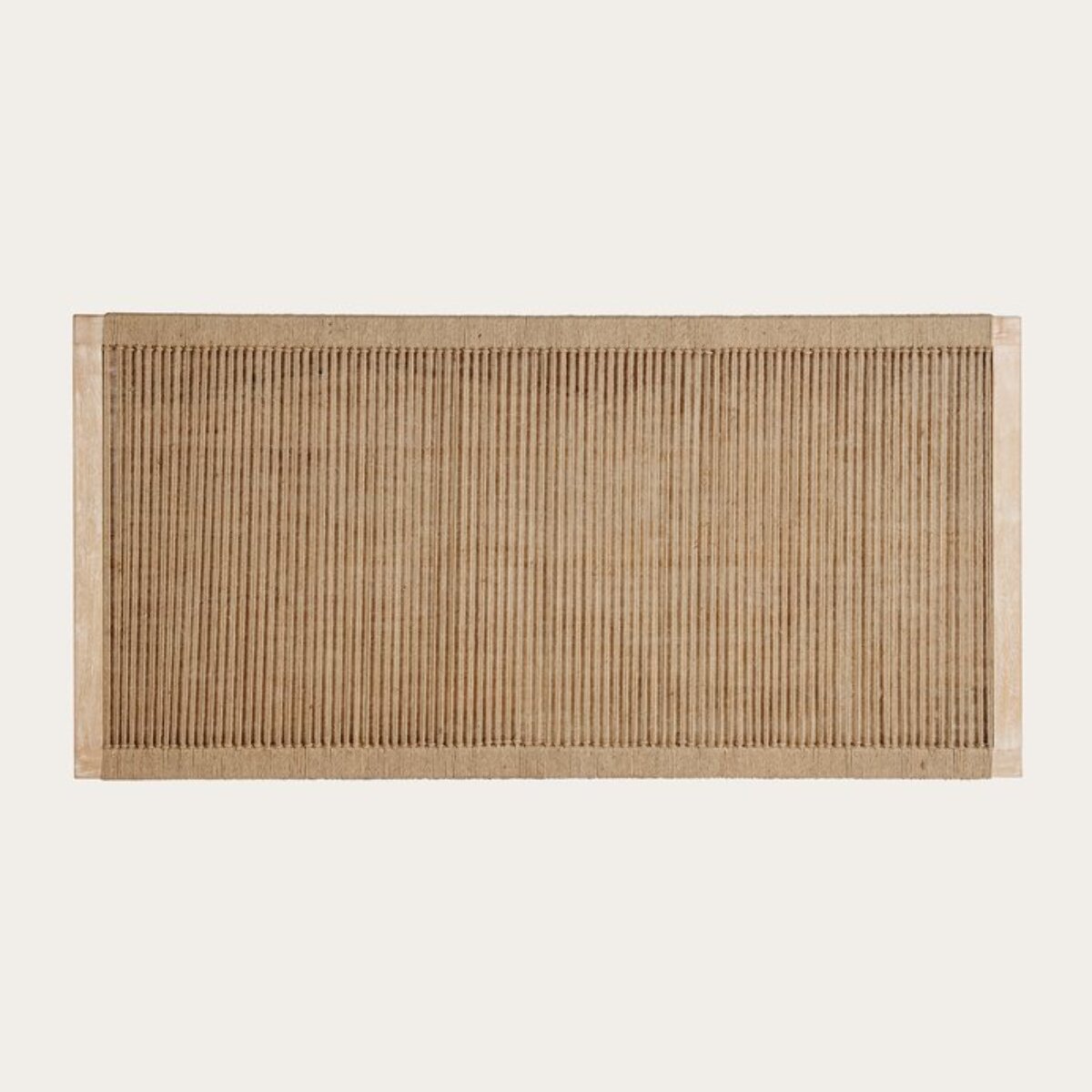 Tête de lit Siaya -bois massif de manguier et jute-couleur arabica 162 x 80 x 3 cm