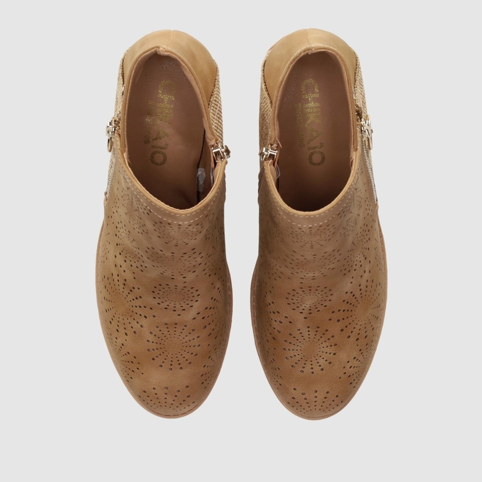 Botines de Piel Sintética - Cuero - Tacón: 6 cm