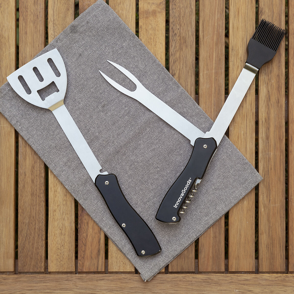 Set Utensili da Barbecue 5 in 1 Bbkit InnovaGoods