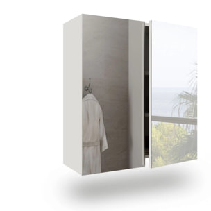 Armario camerino con espejo Inspire Blanco Brillo