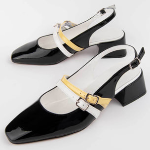 Zapato De Tacón - Negro - Altura: 4 Cm