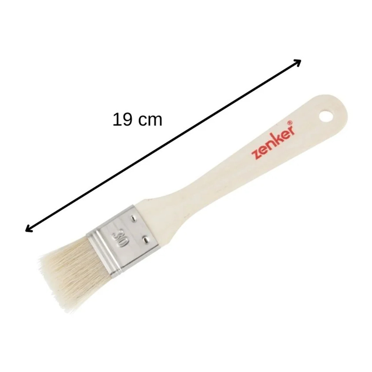 Ensemble de 2 Pinceaux de cuisine et de pâtisserie 19 cm en poils naturels Zenker