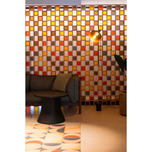 WHIZZ Lámpara de pie negra/oro