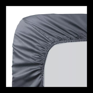 Drap housse b30 Ava uni titane