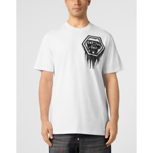 PHILIPP PLEIN Camiseta de cuello redondo y manga corta HEXAGON