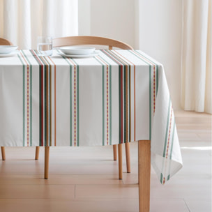 Nappe imprimée anti-tâches NUBIA VERT