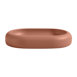 Porte-savon ZAC en polyresine – finition terracotta mate, design moderne