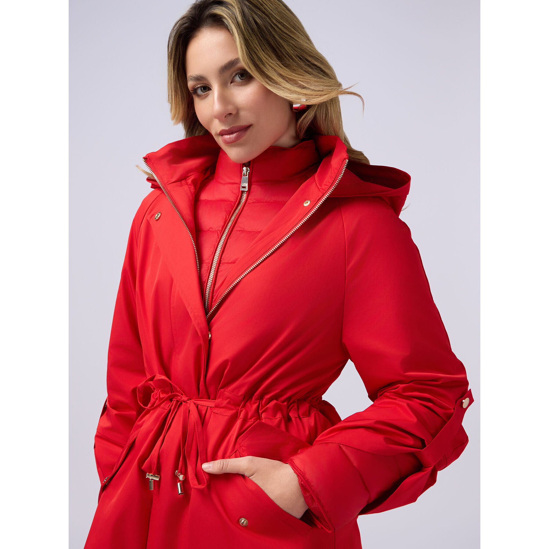 Oltre - Parka con piumino abbinato - Rosso