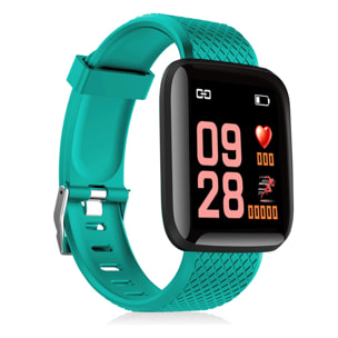 Brazalete inteligente ID116 Bluetooth 4.0 pantalla color, monitor cardiaco, pulso y modo multideporte