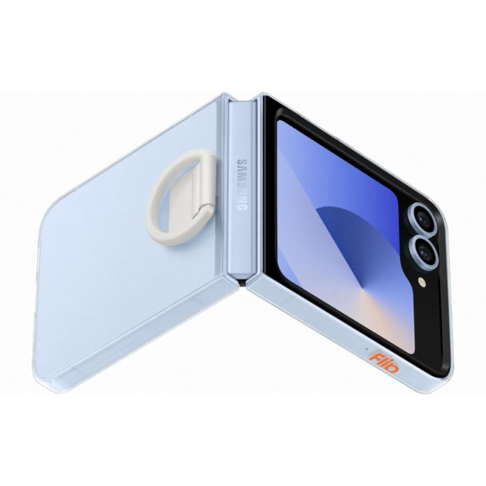 Coque SAMSUNG Z Flip6 transparente avec anneau