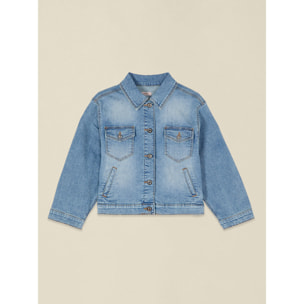 Oltre - Giubbotto boxy in denim - Azzurro