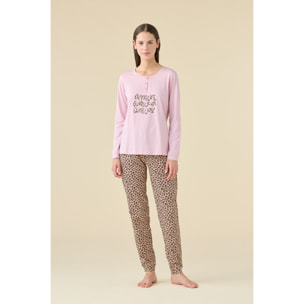 Pigiama donna estivo in cotone articolo animalier. Noidinotte