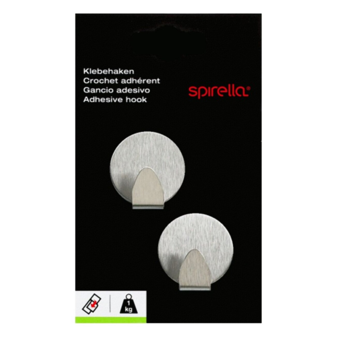2 crochets muraux pour serviette METAL RUND Spirella