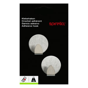 2 crochets muraux pour serviette METAL RUND Spirella