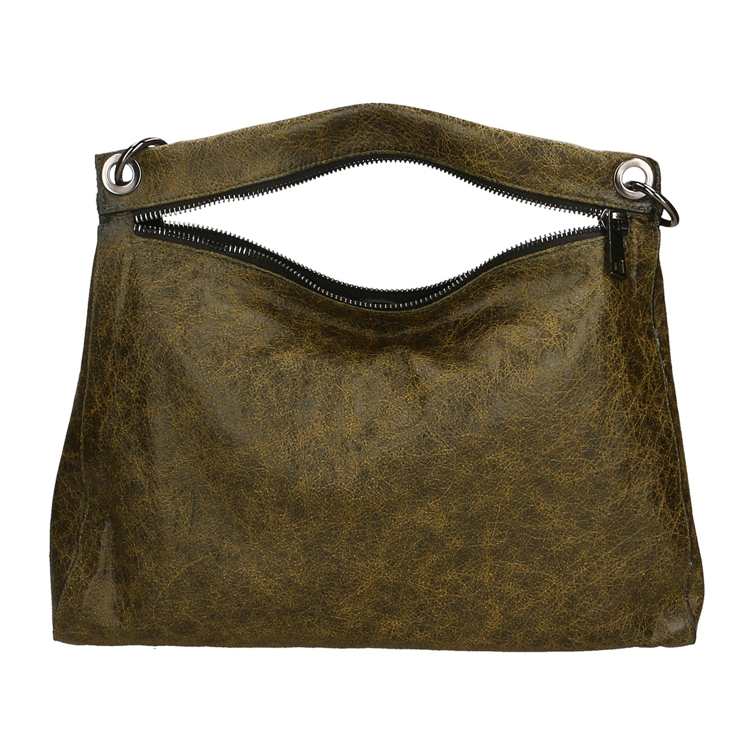 Borsa a spalla da Donna Massimiliana in Vera Pelle Made in Italy 29x38x10 cm