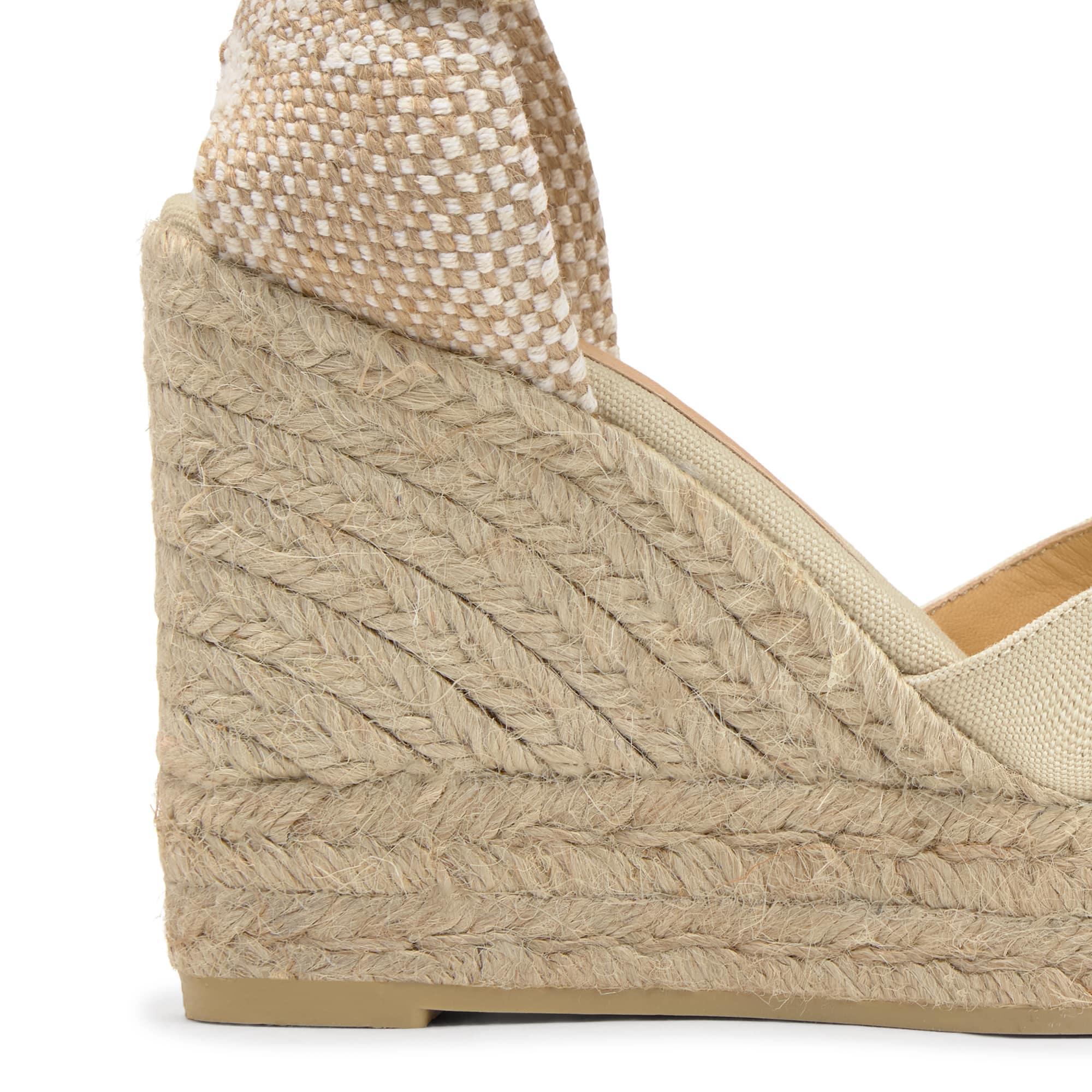 Alpargata Chiarita cuña de yute 11cm doble plataforma