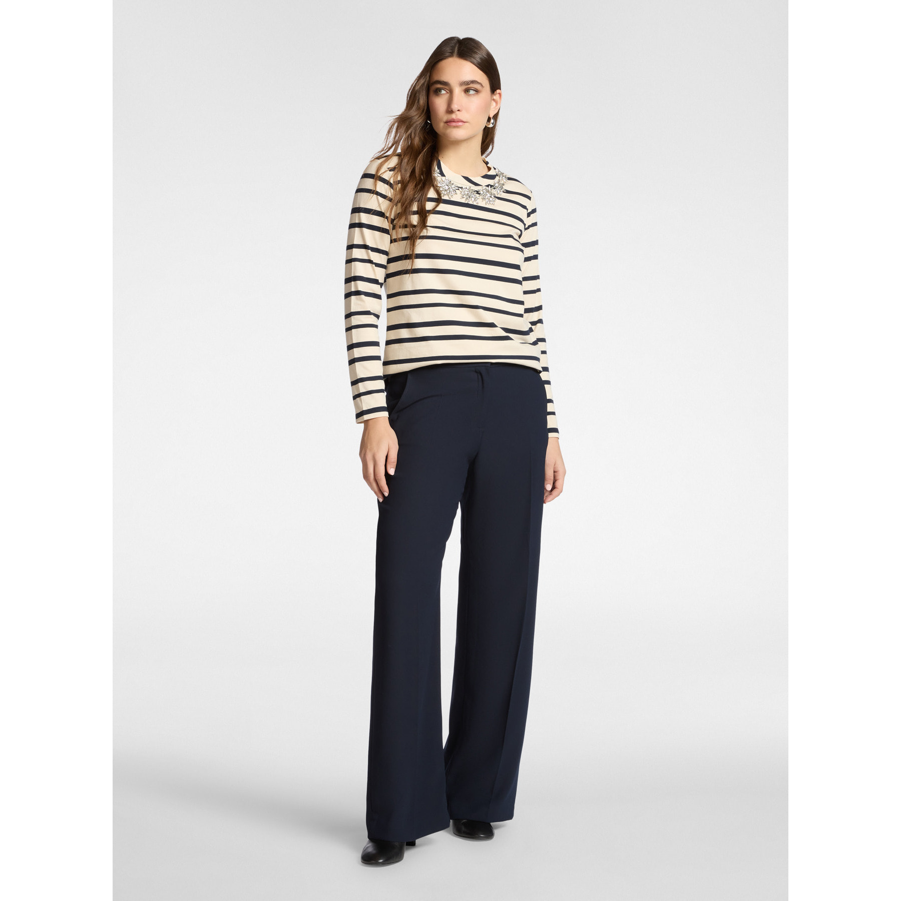 Elena Mirò - Pantaloni in cady - Blu