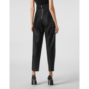PHILIPP PLEIN Pantalones de cuero ICONIC PLEIN