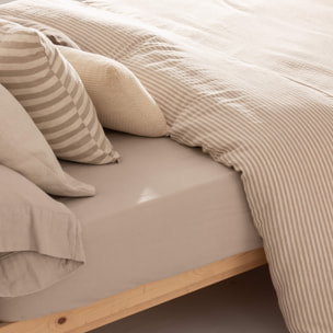 Housse de couette jacquard Jávea Moyen Tabac