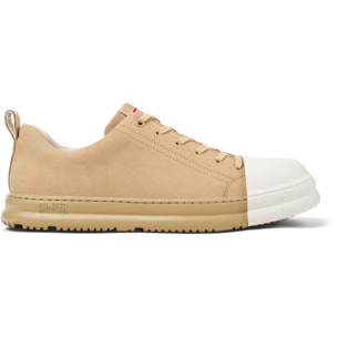 Scarpe stringate - CAMPER Junction Runner - Beige - Pelle nabuk