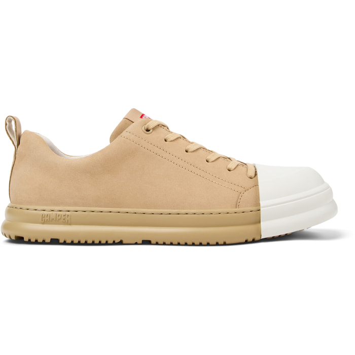 Scarpe stringate - CAMPER Junction Runner - Beige - Pelle nabuk