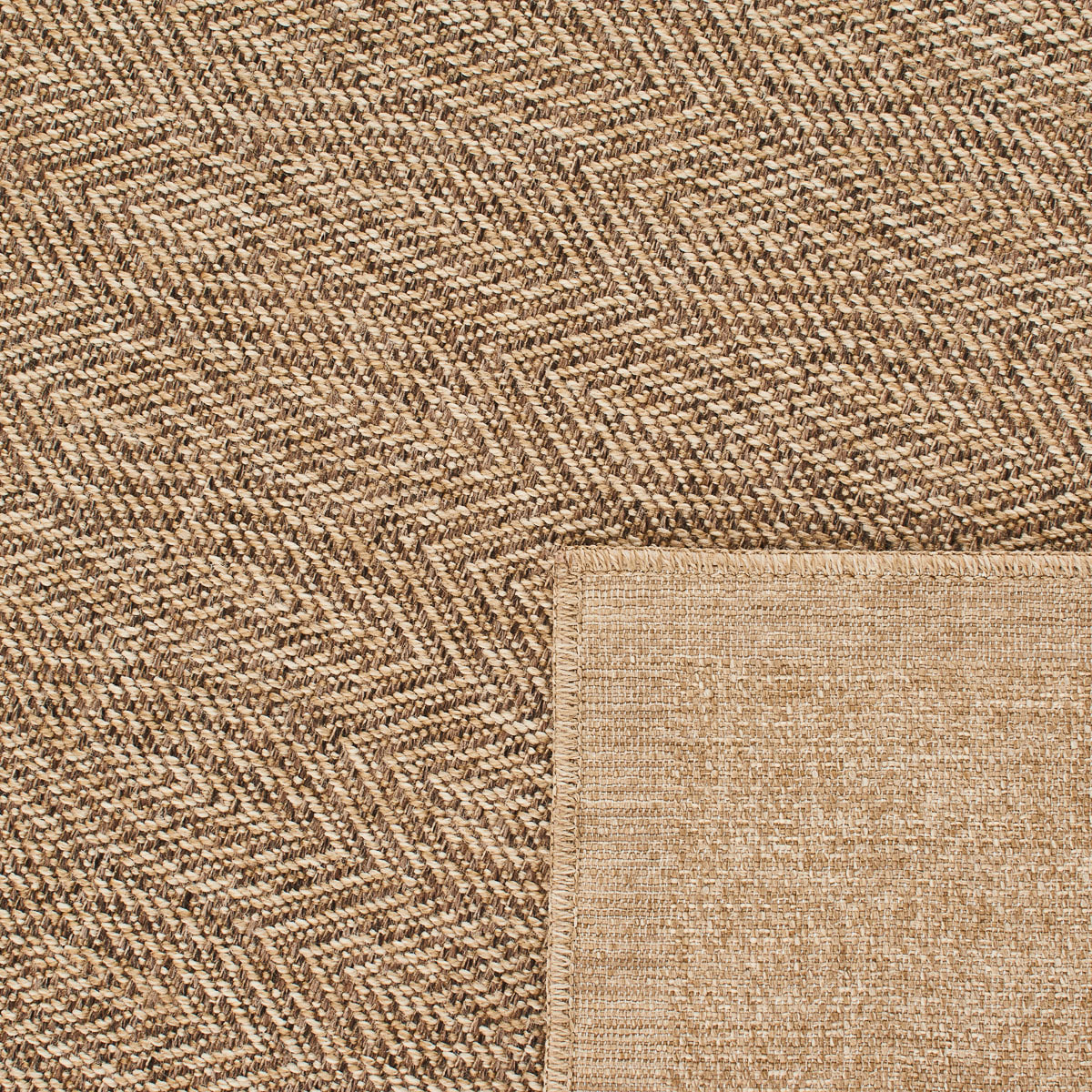 Tapis moderne effet jute naturel