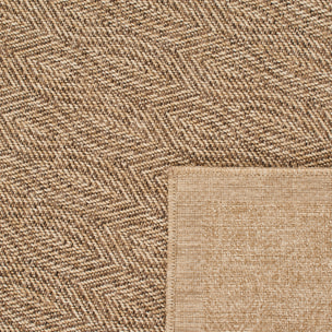 Tapis moderne effet jute naturel