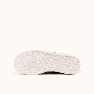 Zapatillas Infantiles Amarillas con Cordones y Detalles en Verde MUNICH MINI BARRU 21