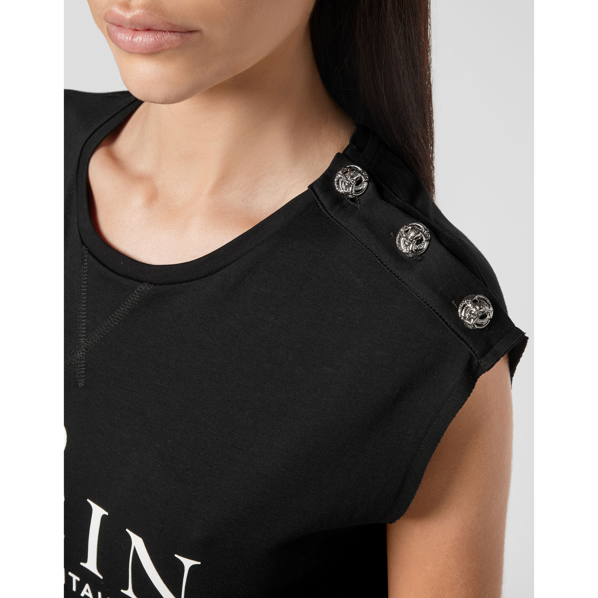 PHILIPP PLEIN T-shirt girocollo a maniche corte ICONIC PLEIN